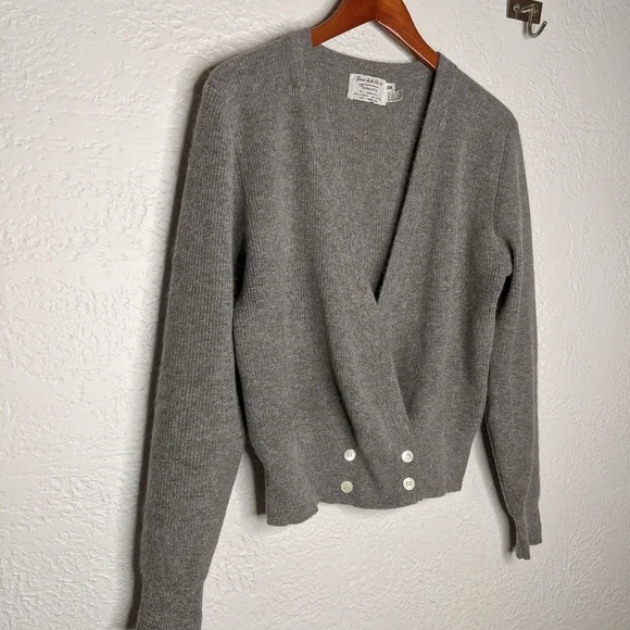 Vintage Lambswool & Angora Cardigan Grey, Robert Scott for The Talbots - Picture 3 of 9